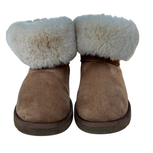 UGG Australia Bailey Button II Shearling Boots Size 9 Chestnut Brown - Picture 11 of 16